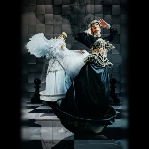 balance queens, balance act, balance show, balance dancer, swing artist, swing dance, rotating performers, elegant welcoming act, white and black performers, event entertainment 2025, rotating show girls, artistic motion act, luxury event entertainment, immersive entertainment