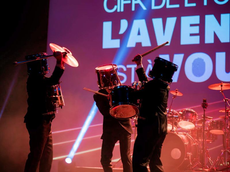 event performance, Paris drummers, percussion show, drum trio, corporate event entertainment, live percussion, institutional event, Drum Brothers, Paris performers, unique live show, paris drummers trio, paris show, parisian artists