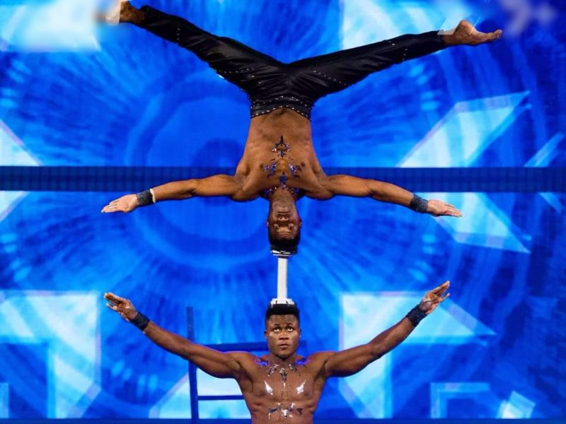 acrobatic duo brothers, head to head acrobatics, hand to hand acrobatics, head balance act, acrobatic brothers duo, got talent acrobat duo, circus acrobat duo, balancing acrobatics, extreme balance performance, contemporary circus act