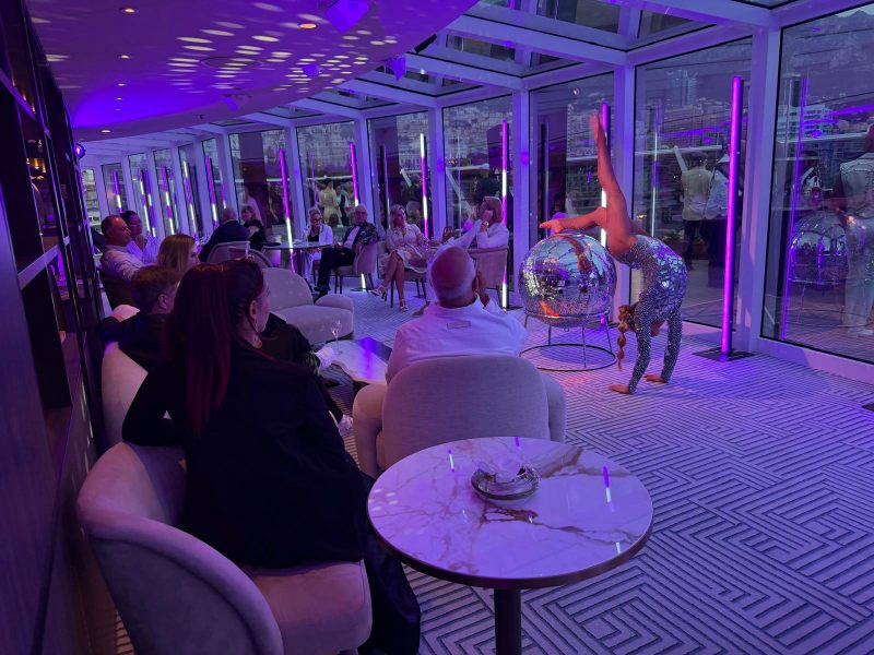 contortionist Monaco Grand Prix, mirror ball contortionist event, MSC Explora entertainment, Monaco Grand Prix entertainment, luxury yacht event entertainment, contortionist corporate event Monaco, Bob Sinclar Monaco event, grand prix entertainment Monaco, contortionist luxury event, entertainment Monaco Grand Prix