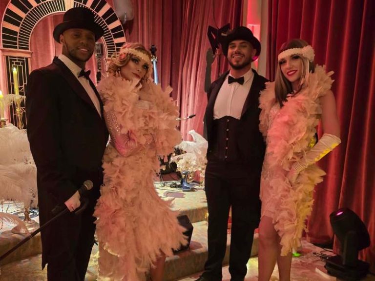 Gatsby dancers Monaco, Roaring Twenties event entertainment, années folles performers Monaco, Gatsby themed event Monaco, immersive dancers private event